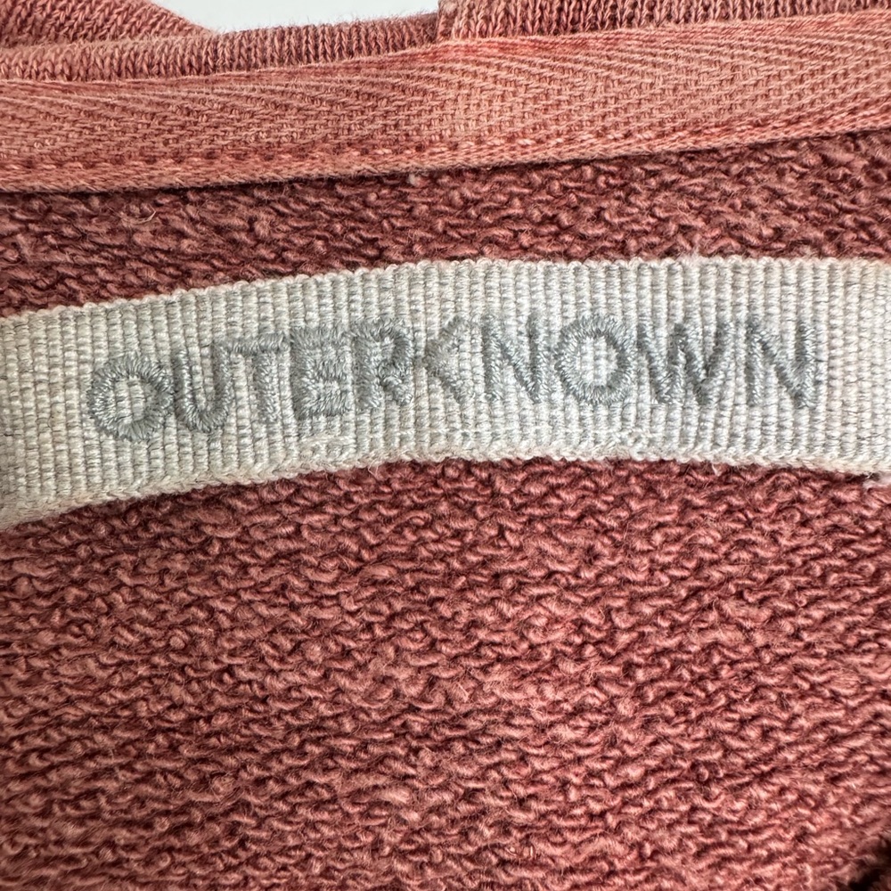 Outerknown Pullover Hemp Cotton Blend Rust Terrac… - image 6